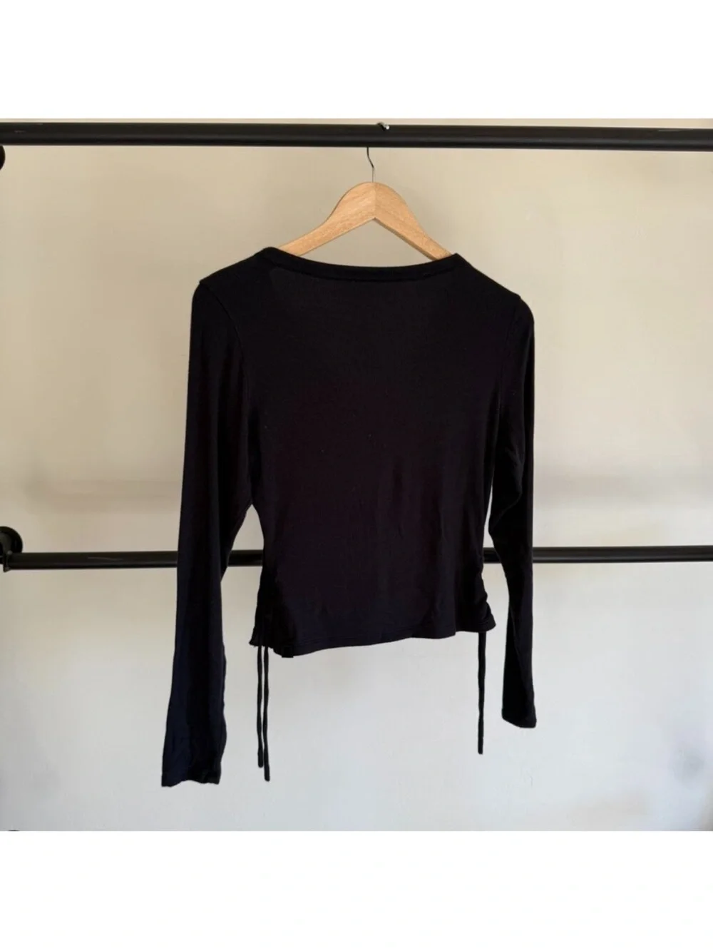 NWOT Lululemon Black Side-Cinch Ribbed Cardigan 6